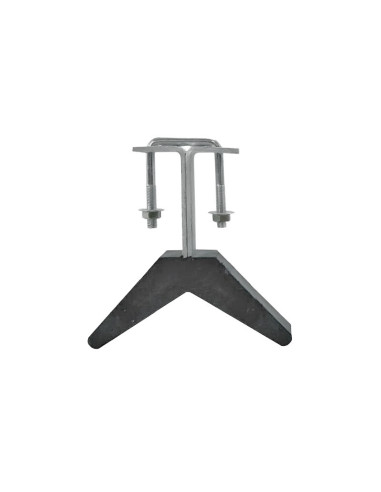 V de proa de goma con soporte