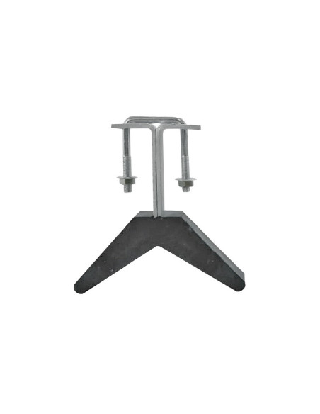 V de proa de goma con soporte