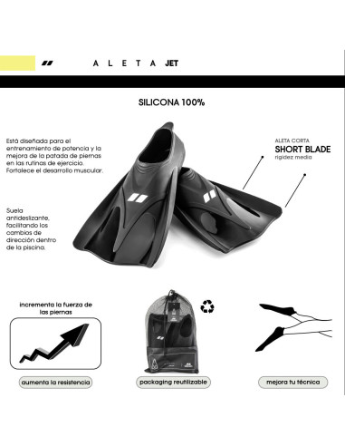 Aletas de natación Aquon Jet Fin
