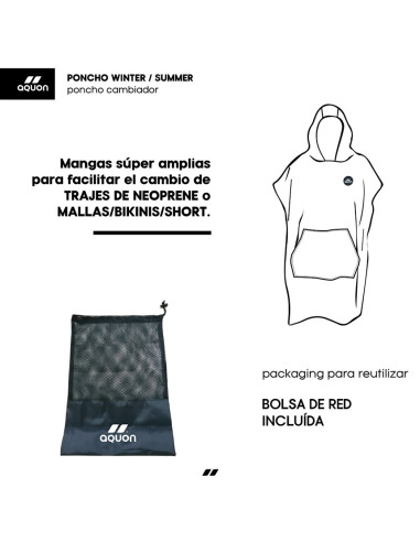 Poncho Aquon Winter Niños