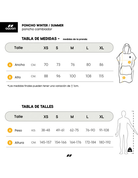 Poncho Aquon Winter Adultos