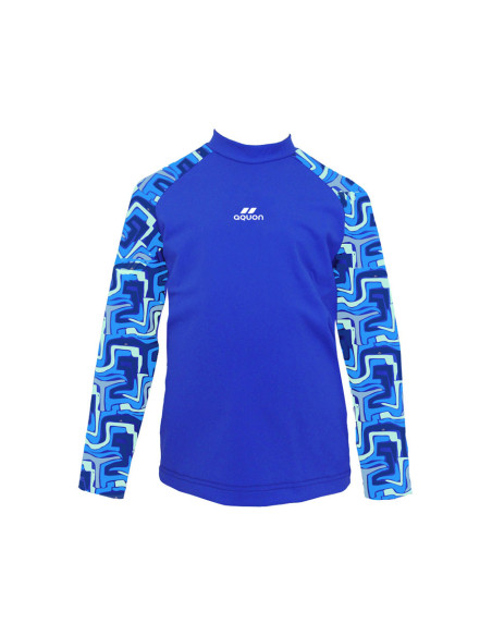 Lycra Aquon Kids manga larga estampada