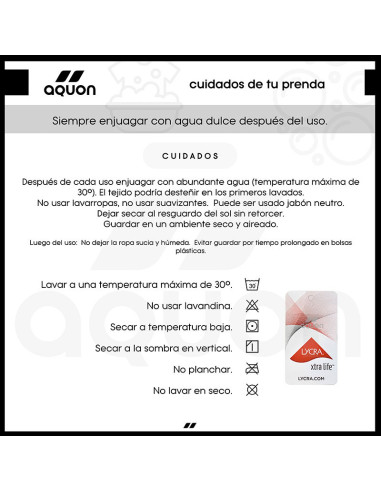 Lycra Aquon Classic UV manga larga Mujer