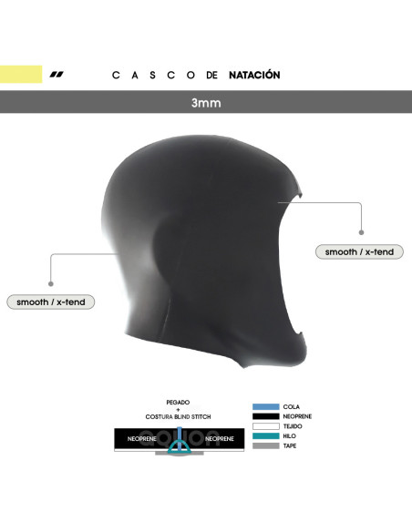 Capucha de natación Pino/Aquon