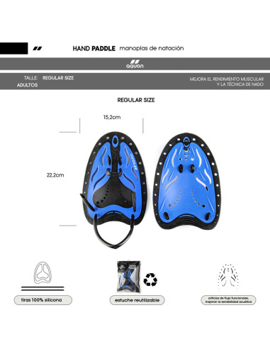 Manoplas de natación Aquon
