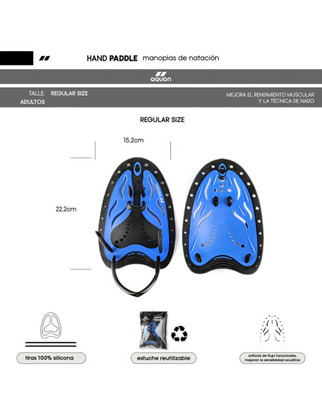 Manoplas de natación Aquon