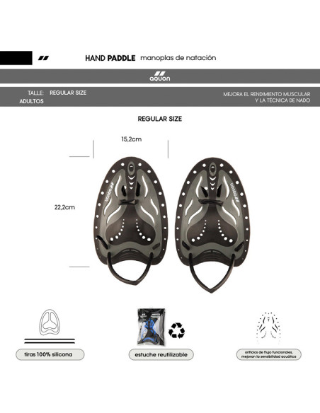 Manoplas de natación Aquon