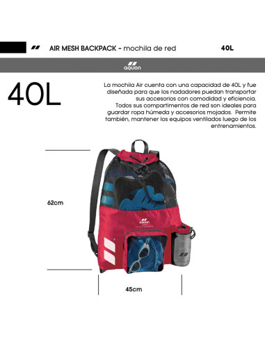 Mochila de red Aquon Air Mesh Backpack 40L