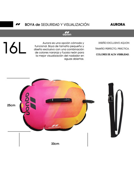 Boya de natación Aquon Aurora 16L