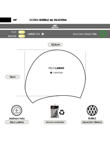 Gorra Aquon Bubble (Silicona)