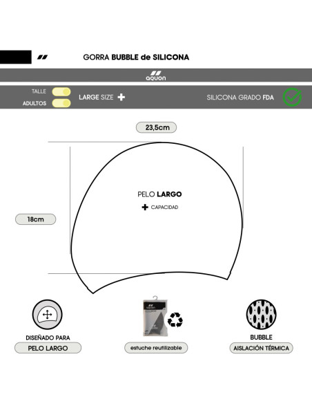 Gorra Aquon Bubble (Silicona)