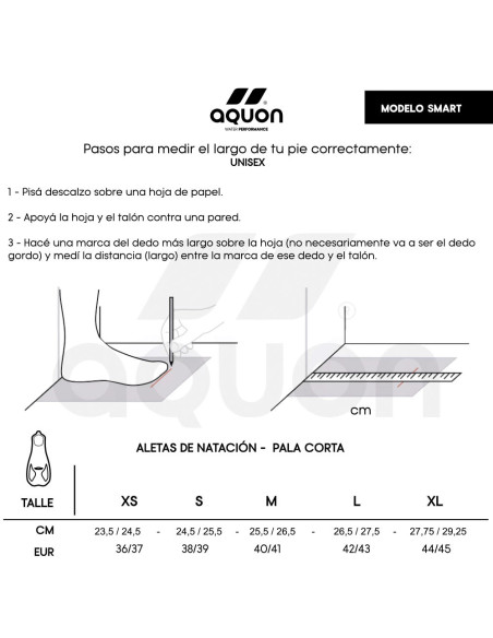 Aletas de natación Aquon Smart Fin