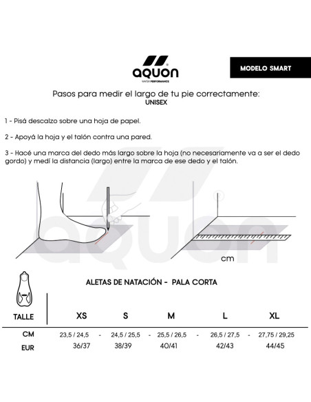 Aletas de natación Aquon Smart Fin