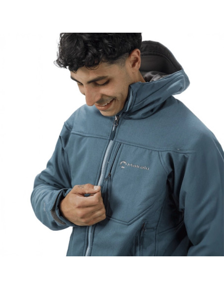 Campera de Softshell Makalu Quewar Hoody Corderito
