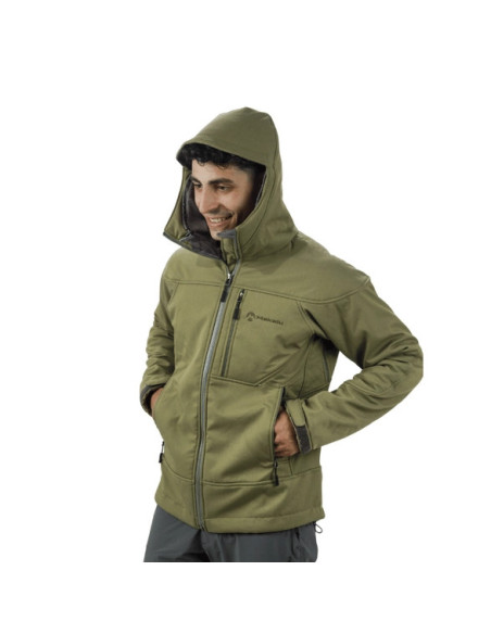 Campera de Softshell Makalu Quewar Hoody Corderito