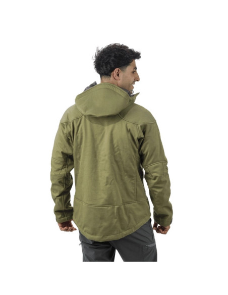 Campera de Softshell Makalu Quewar Hoody Corderito
